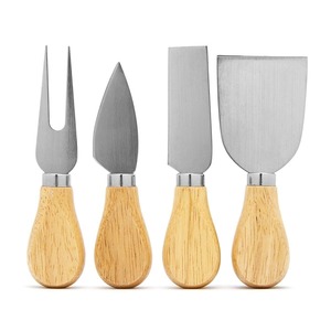 Ensemble de 3 couteaux à fromage modernes écologiques de qualité supérieure, manche en acier inoxydable, finition miroir, compatibles lave-vaisselle, pour charcuterie et fêtes - Product Image 2
