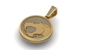 Amuleto de Joyería Fina de Moda, Plata 925 con Baño de Rodio, Personalizado, con Diamantes Cultivados en Laboratorio, Inspirado en Gato Salvaje Tempestadoso de Dibujos Animados, Estilo Hiphop para Fiesta - Product Image 2