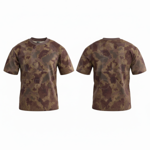 T-shirts 100% coton de haute qualité, manches courtes, col rond, respirants, séchage rapide, camouflage, vêtements de sport de plein air, vêtements de travail, t-shirts tendance - Product Image 2