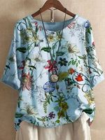 Chemisiers pour femmes, mode féminine, chemises élégantes personnalisées à imprimé floral vintage