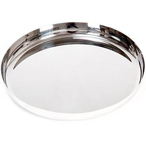 Bandeja Redonda Moderna de Acero Inoxidable 304, Gruesa, en Varios Tamaños, para Frutas, Pasteles, con Logotipo Personalizado, para Uso Doméstico, Venta al Por Mayor - Product Image 1