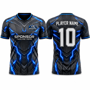 Camiseta de Fútbol Moderna al por Mayor, Jacquard Avanzado de Poliéster, Transpirable, Ligera, Elástica en Cuatro Direcciones, Excelencia Deportiva - Product Image 1