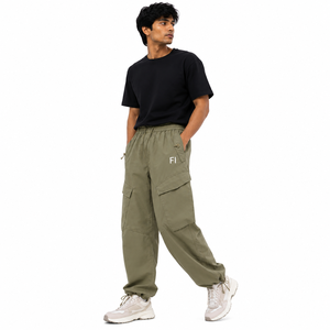 Pantalones Cargo para Hombre, Cintura Elástica Personalizada, Múltiples Bolsillos, Pierna Ancha, Corte Relajado, Estilo Casual, Streetwear, Proveedor Mayorista a Granel en EE. UU. - Product Image 6