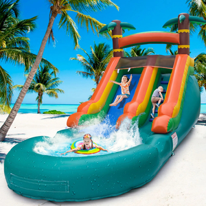 Castillo Inflable de PVC Colorido para Interiores/Exteriores, Tobogán Acuático, Piscina, Pistola de Agua para Niños, Cumpleaños, Jardín - Product Image 6