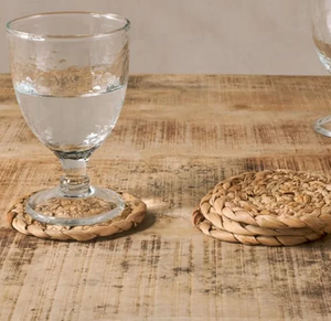 Sous-verres en rotin faits main, écologiques et élégants, design classique, accessoires de cuisine, support de tasse, dessous de plat – Tendance actuelle - Product Image 1