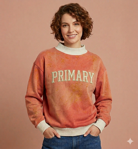 Conjunto de dos piezas de cuello alto oversize para mujer, corte alto-bajo, estilo moderno y relajado, ideal para invierno, color liso. - Product Image 1