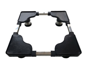 Support réglable pour lave-linge et réfrigérateur, base robuste noire pour appareils électroménagers - Product Image 2