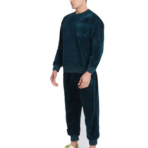 Ensemble de survêtement unisexe en velours de haute qualité, deux pièces, sweat à capuche et pantalon de jogging, doux, confortable, décontracté, respirant, pour tous les jours - Product Image 2