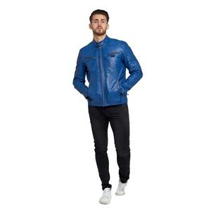 Chaqueta de Cuero Genuino Personalizada para Motociclistas, Estilo Urbano, Delgada, para Invierno, Resistente al Viento, Chaquetas de Cuero a la Moda - Product Image 4
