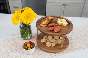 2025 moderne vague courbe Design bois cuisine table haute exigence salade de fruits bols à mélanger avec étiquetage privé pour la vente en gros - Product Image 5