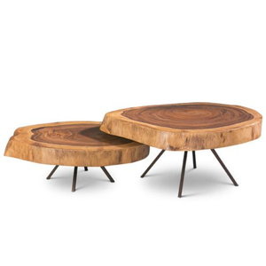 Mesas de Centro de Lujo con Diseño Único y Elegante, Marco de Metal Chapado en Oro de Primera Calidad, con Tapa Redonda de Mármol Blanco - Product Image 6