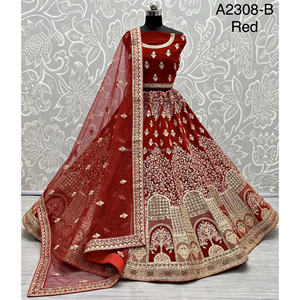 Nupcial Indio Desgaste Terciopelo Colecciones Para Novia Con Zarkhan Trabajo Por Fabzone - Product Image 3