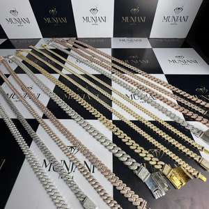 Luxury IGI Certified Moissanite <b>Chain</b> Custom Rose Gold & Gold Plated S925 Silver Unisex Necklaces Iced Hip Hop Jewelry - Product Image 2