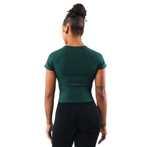 Camiseta Deportiva para Mujer, Manga Corta, Ajuste Elástico, Tela Suave y Ligera, Ropa Deportiva Informal para el Día a Día, Ropa de Gimnasio - Product Image 2