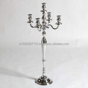 Candelabros de metal con acabado dorado para Decoración de mesa de vacaciones y tema de Evento de celebración de iluminación de velas festivas - Product Image 4