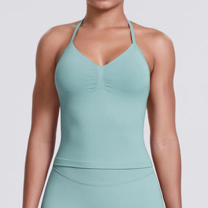 Camiseta Deportiva de Moda para Mujer, Camisola de Punto, Sólida, Transpirable, de Secado Rápido, para Correr al Aire Libre, Fitness, Yoga - Product Image 5