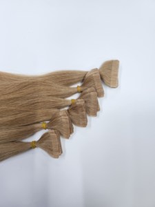 Dream Hair DR04 Hanoi Vietnamese Virgin Hair <b>Bleached</b> Tape Extensions Natural Straight Super Double Drawn 100 Grams 8-36 Inches - Product Image 2