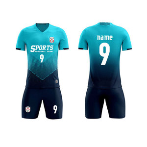 ชุดฟุตบอลคุณภาพสูงสำหรับนักกีฬา ระบายอากาศได้ดี ชุดกีฬาฝึกซ้อม พร้อมบริการสกรีนโลโก้ OEM ตัดเย็บอัตโนมัติ 100% - Product Image 2