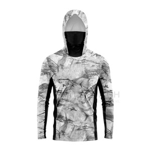 Customized Dropshipping UPF 50 Anti-UV Quick Dry Waterproof Fishing Sunscreen <b>Hoodie</b> <b>Summer</b> Unisex Ultra <b>Thin</b> Sports Fishing - Product Image 2