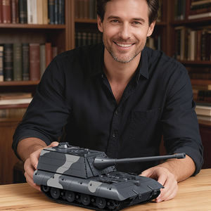 Tanque Pesado E-100 Jagopanzer, Bloques de Construcción MOC de la Segunda Guerra Mundial, Ejército Alemán, Soldados de Batalla, Juego de Ladrillos para Niños, Regalos para Niños - Product Image 4