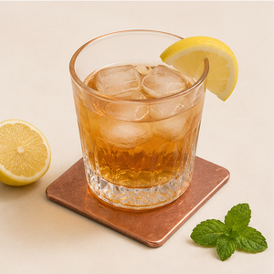 Premium Pure Copper Coaster Set Of 4 Luxury Square Metal Drink Coasters For Home Bar & Restaurant Heat Resistant Heavy Duty - Product Image 2