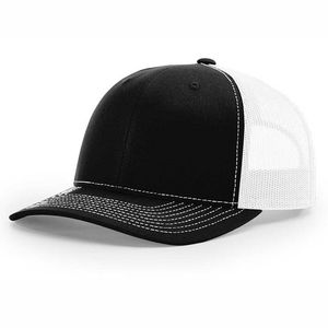 Gorra de béisbol negra de 5 paneles, gorra de verano con bordado, malla y cierre a presión, estilo trucker para niños y niñas - Product Image 5