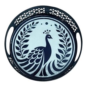 Plateaux et pots en céramique Pichwai en gros, motif animalier, design Art Déco pour la décoration intérieure, cadeaux de mariage, style indien - Product Image 1