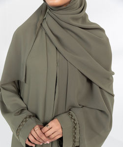 Elegantes abayas negras para mujer, atuendo modesto, abayas de moda para mujer, abayas informales y modernas para mujer. - Product Image 6
