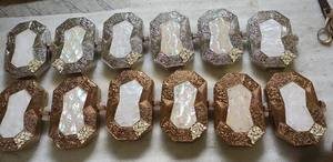 Pochettes de mariée en laiton et nacre, exclusives, faites à la main, élégantes et de créateur |   Craftstages International Fermeture magnétique synthétique pour soirée - Product Image 5