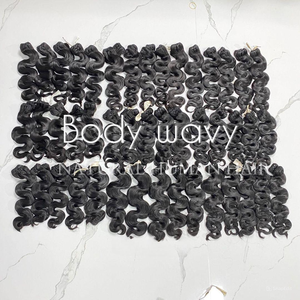 Gran oferta Flexi/Pixie/Pissy Curl alta calidad doble dibujado trama de cabello humano Fumi Hair Remy extensiones de cabello para mujeres negras - Product Image 2