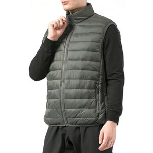 Gilet matelassé en duvet de qualité supérieure unisexe, chaud et léger, vêtements d'extérieur - Product Image 4