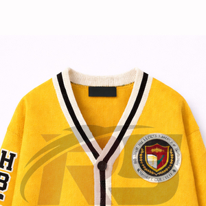 Suéter Cárdigan Universitario Personalizado HBCU |   Suéter sin mangas con botones frontales |   Ropa de Calle Ecológica 100% Algodón - Product Image 2