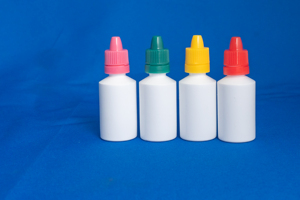 White PP <b>Dropper</b> <b>Bottles</b> with Colorful Caps for Cosmetic Use - Product Image 2