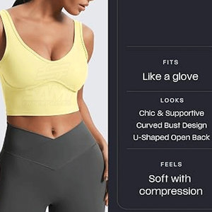 Soutien-gorge de sport sur mesure, différentes couleurs, pour femmes, confortable, facile à porter, disponible pour la gym et les sports. - Product Image 5