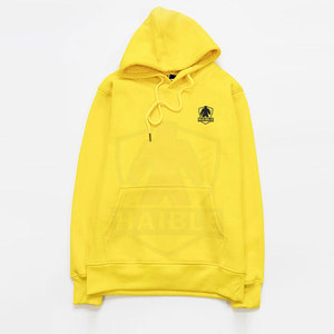 ออกแบบโลโก้ตามสั่ง เสื้อฮู้ดผู้ชายผ้าฟลีซคุณภาพสูงสำหรับฤดูหนาว สีพื้นลำลอง ไซส์ใหญ่ - Product Image 2