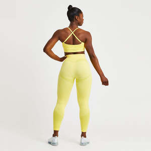 Conjunto Deportivo de Yoga para Mujer, Tallas Grandes, Leggings de Cintura Alta con Logotipo Frontal, para Gimnasio, Fitness, Running, Venta al Por Mayor - Product Image 2