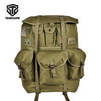 Sac à dos tactique de terrain en nylon robuste vert, sac à dos Alice avec cadre, sac à dos de randonnée sauvage, directement de l'usine