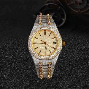 Relojes Mecánicos de Lujo Redondos Antiguos con Incrustaciones de Moissanita de 39 mm de Acero Inoxidable para Hombre, Alta Calidad, Precio al por Mayor, Proveedor Indio - Product Image 1