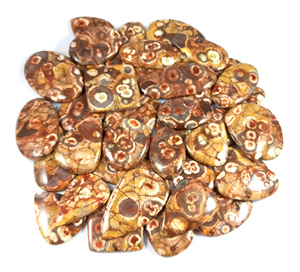Piedra preciosa ojo de pájaro a granel para joyería, cabujón de jaspe ojo de pájaro, piedras de diseño, piedra preciosa suelta para collar, pulida a mano - Product Image 5