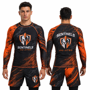 Camiseta Deportiva Personalizada de Manga Corta para Hombre, Camiseta de Compresión de Alto Rendimiento, Fabricante OEM, Absorbe el Sudor, para Boxeo y Deportes - Product Image 4