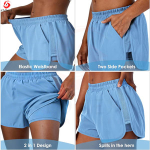 Shorts Deportivos de Alto Rendimiento para Mujer, Cintura Media, Elástica, Transpirables, de Secado Rápido, con Bolsillo Oculto para Teléfono, Tela con Memoria - Product Image 5