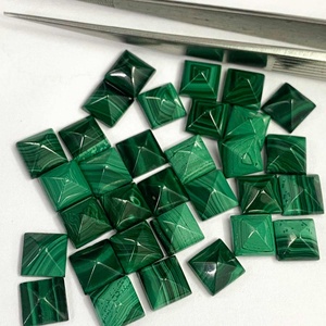 10mm Natural <b>Malachite</b> Square Pyramid Cabochon Customized Healing Crystals Stones Bulk Wholesalers Online Shopping Trending Deal - Product Image 2