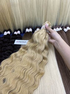 Prix d'usine 100g en vrac russe Remy Extensions de cheveux vietnamien cheveux humains bruts dans toutes les couleurs 60cm de longueur - Product Image 2