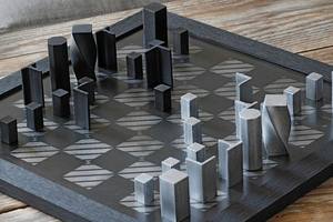 Pièces d'échecs artistiques en métal exclusives, modernes et de collection, vente en gros, produit phare du marché pour jeux de stratégie haut de gamme - Product Image 6