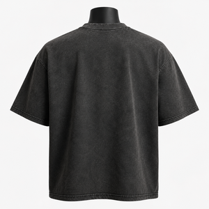 เสื้อยืดโอเวอร์ไซส์ลายกราฟิกสไตล์วินเทจสำหรับผู้ชาย ผ้าฝ้ายฟอกสีแบบแอซิดวอช สตรีทแวร์ พิมพ์ลาย รับผลิตแบบ OEM ODM - Product Image 2