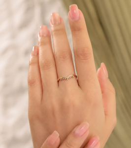 Anillo de Plata de Ley 925 con Baño de Oro de 14K, Circonita Cúbica Redonda, Engaste de Puntas, Minimalista, Unisex, para Uso Diario, Regalo para Ella - Product Image 2