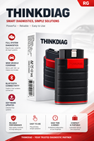 THINKDIAG Pemindai Diagnostik Mobil Universal OBD2 USB Pembaca Kode 12V Baterai Hitam Rusia Android