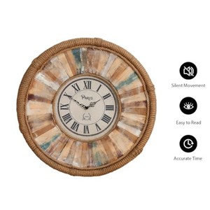Reclaimed Wood wooden <b>wall</b> clocks and <b>desk</b> clocks OEM Custom Wholesale | Aqdus Saleem India - Product Image 4