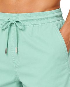 Short de bain d'été vert menthe pour homme, séchage rapide, taille élastique avec cordon de serrage, décontracté, léger, idéal pour les vacances - Product Image 5