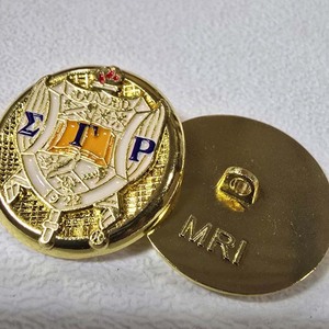 Custom Metal <b>Buttons</b> Engraved Greek Letter Style Sorority Design Durable Alloy <b>Buttons</b> For Blazer Uniform Accessories Wholesale - Product Image 3